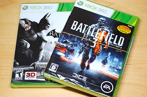 Xbox360 BattleField3 & Batman Arkham City